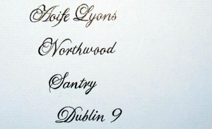 Envelope copperplate