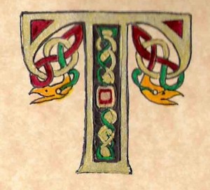 Decorative Celtic "T"