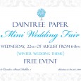 Calligrafont will have a stand at the Daintree Wedding Fair on the 22nd of August from 6-8pm.  Aoife will have samples of her decorative calligraphy and wedding stationary. She will […]